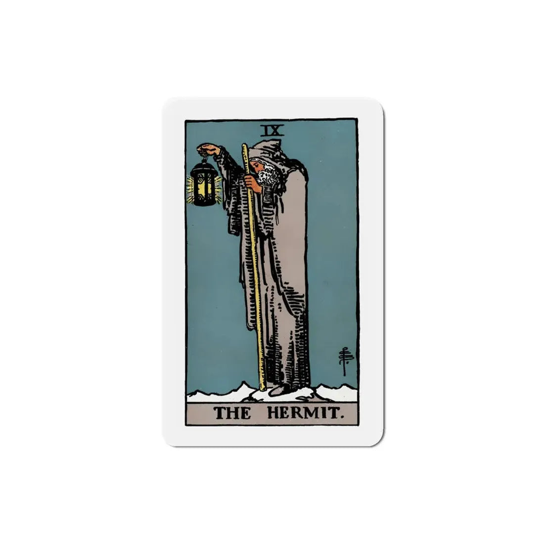 The Hermit (Tarot Card) Refrigerator Magnet 4 Inch - The Sticker Space