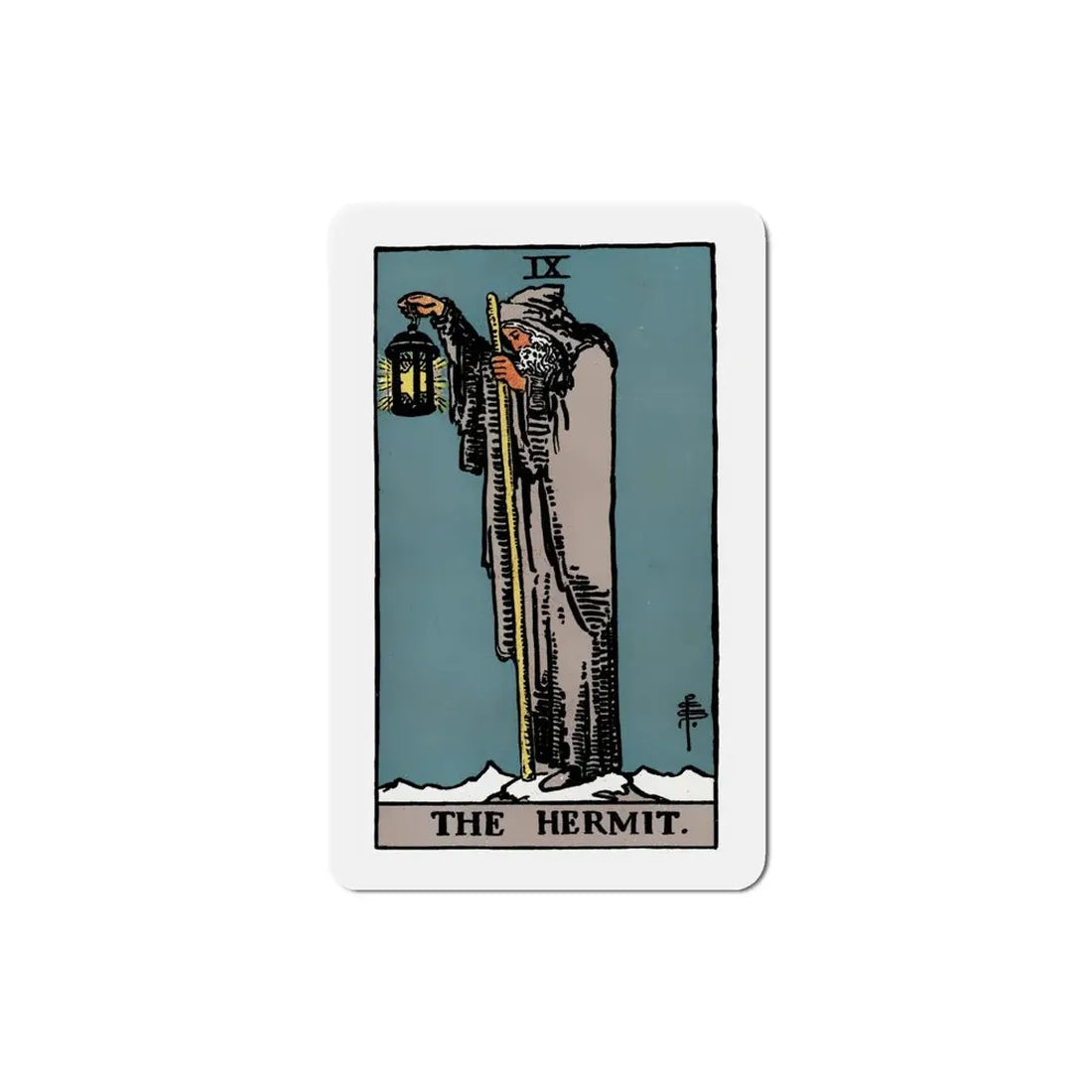 The Hermit (Tarot Card) Refrigerator Magnet 5 Inch - The Sticker Space