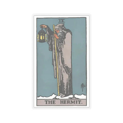 The Hermit (Tarot Card) STICKER Vinyl Kiss-Cut Decal 2 Inch Transparent - The Sticker Space