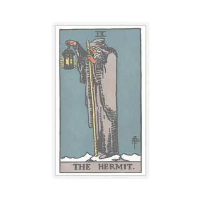 The Hermit (Tarot Card) STICKER Vinyl Kiss-Cut Decal 3 Inch Transparent - The Sticker Space