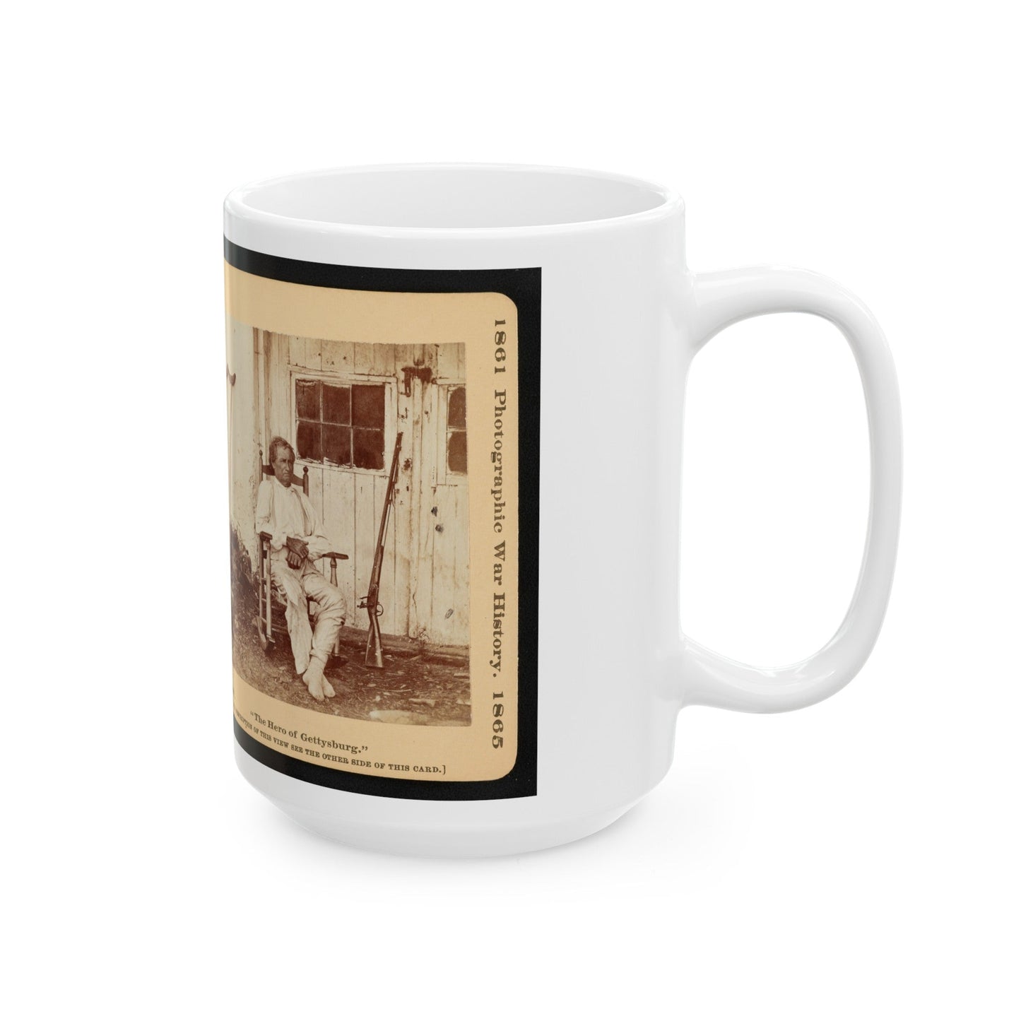 The Hero Of Gettysburg (U.S. Civil War) White Coffee Mug-The Sticker Space