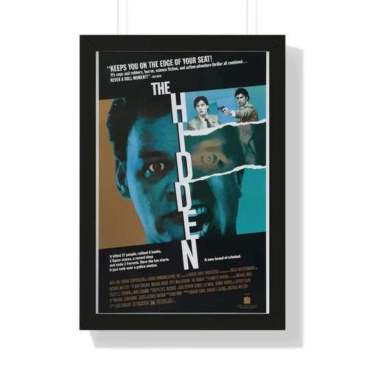 THE HIDDEN 1987 - Framed Movie Poster 16″ x 24″ Black - The Sticker Space