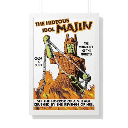 THE HIDEOUS IDOL MAJIN 1966 - Framed Movie Poster 20" x 30" White - The Sticker Space