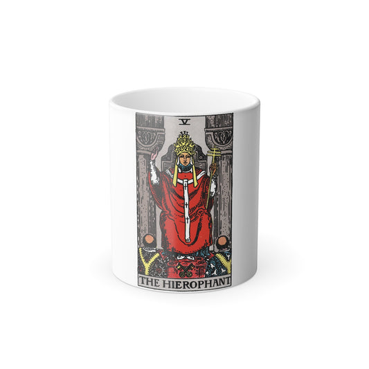 The Hierophant (Tarot Card) Color Changing Mug 11oz-11oz-The Sticker Space