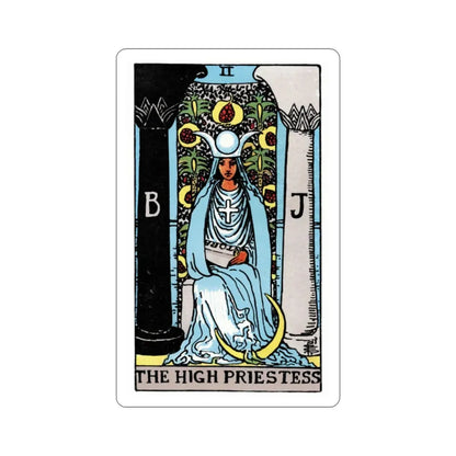 The High Priestess (Rider Waite Tarot Deck) STICKER Vinyl Die-Cut Decal 2 Inch - The Sticker Space