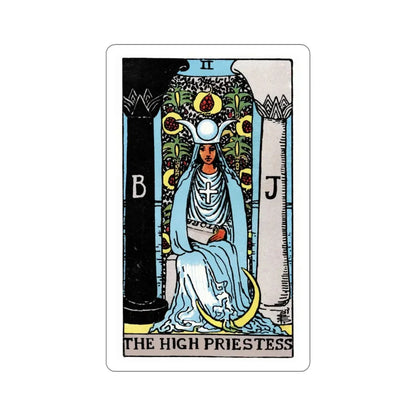The High Priestess (Rider Waite Tarot Deck) STICKER Vinyl Die-Cut Decal 3 Inch - The Sticker Space