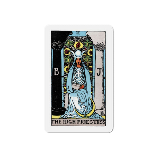 The High Priestess (Tarot Card) Die-Cut Magnet-2 Inch-The Sticker Space
