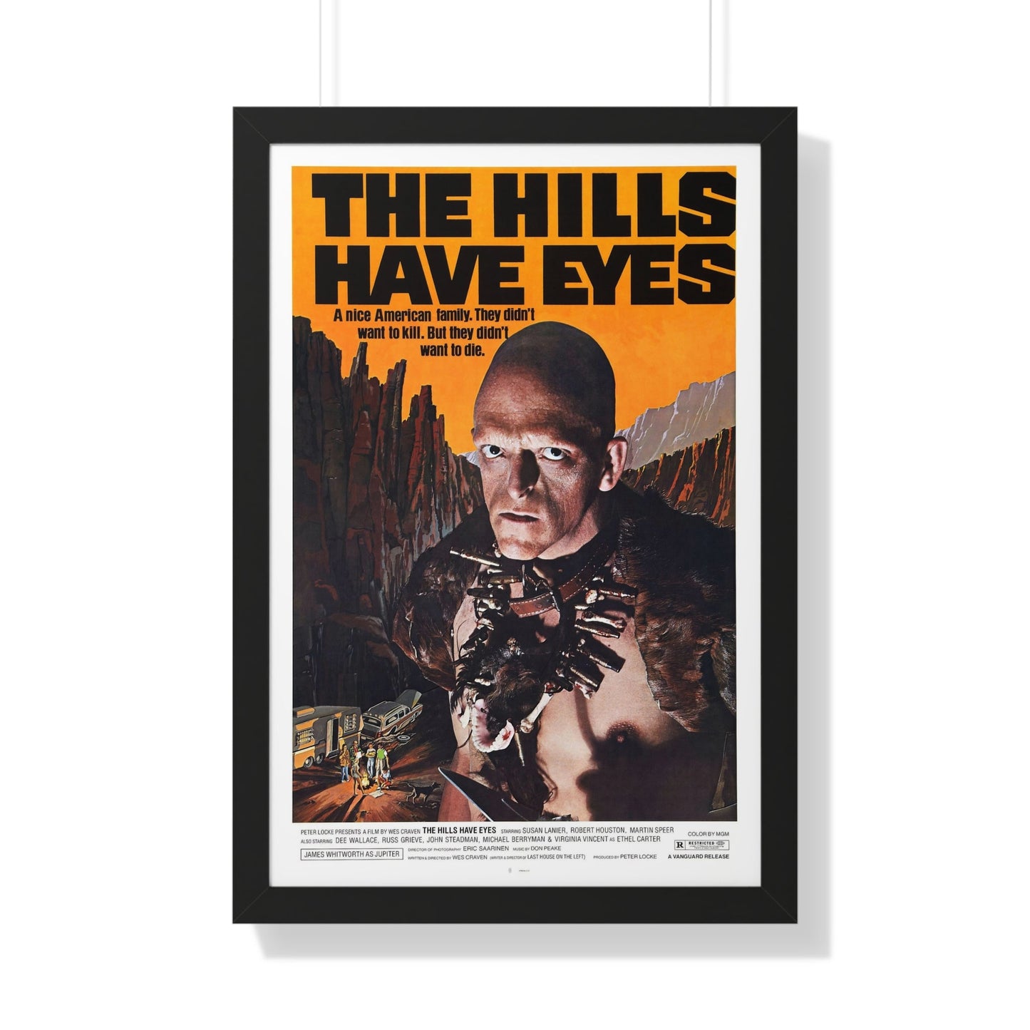 THE HILLS HAVE EYES 1977 - Framed Movie Poster-20" x 30"-The Sticker Space