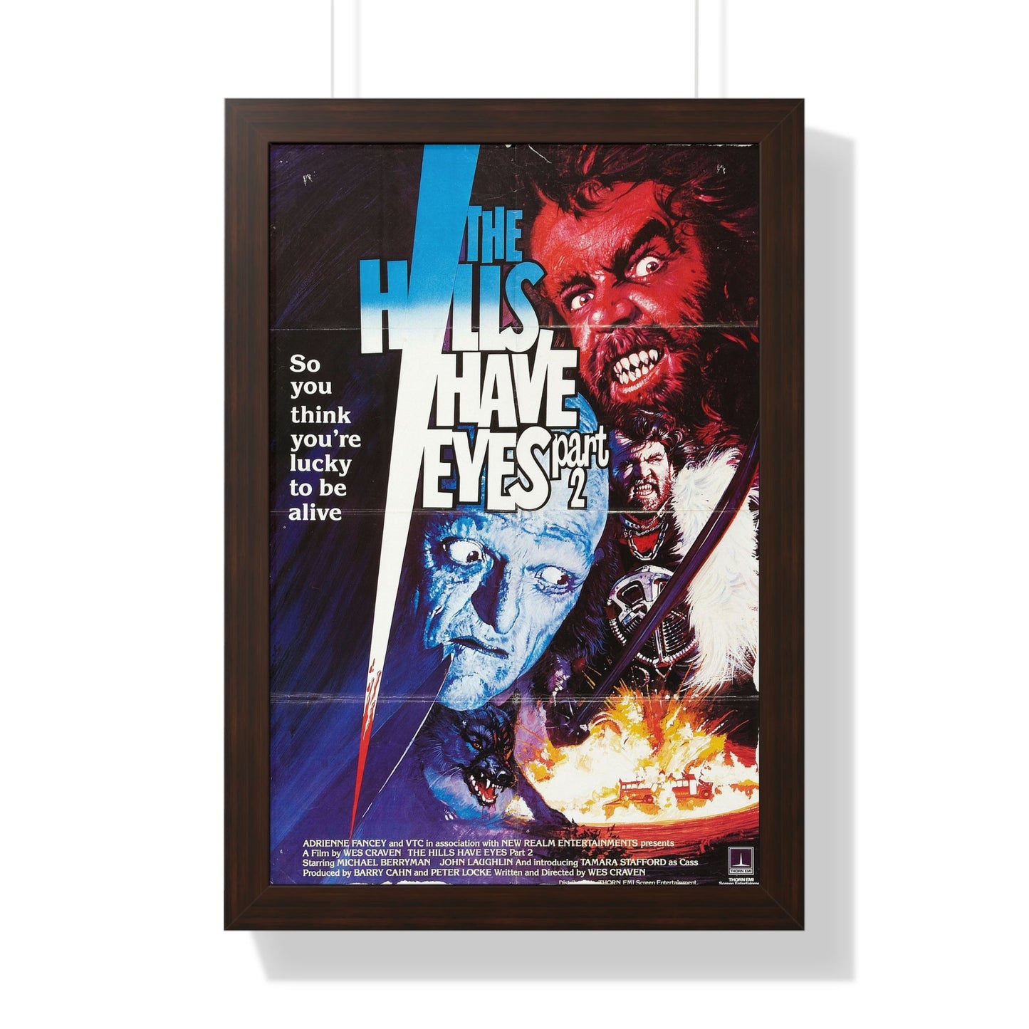 THE HILLS HAVE EYES PART II 1984 - Framed Movie Poster-16″ x 24″-The Sticker Space