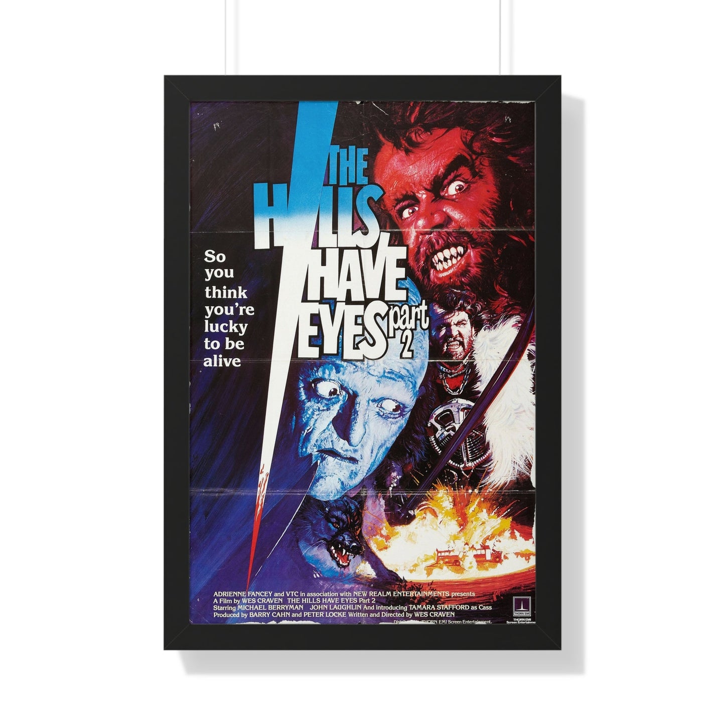 THE HILLS HAVE EYES PART II 1984 - Framed Movie Poster-20" x 30"-The Sticker Space