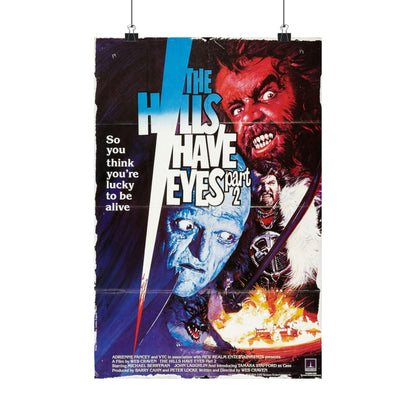 THE HILLS HAVE EYES PART II 1984 - Paper Movie Poster-12″ x 18″-The Sticker Space