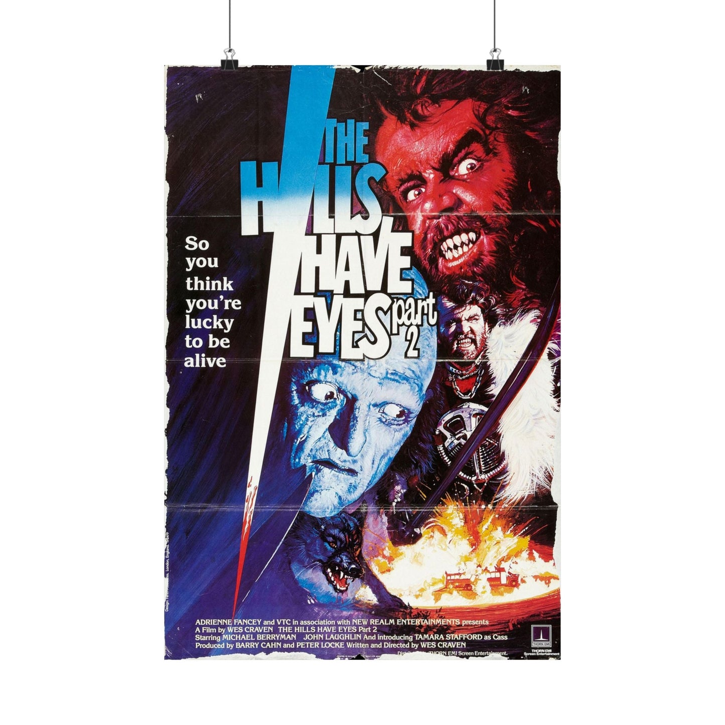 THE HILLS HAVE EYES PART II 1984 - Paper Movie Poster-16″ x 24″-The Sticker Space