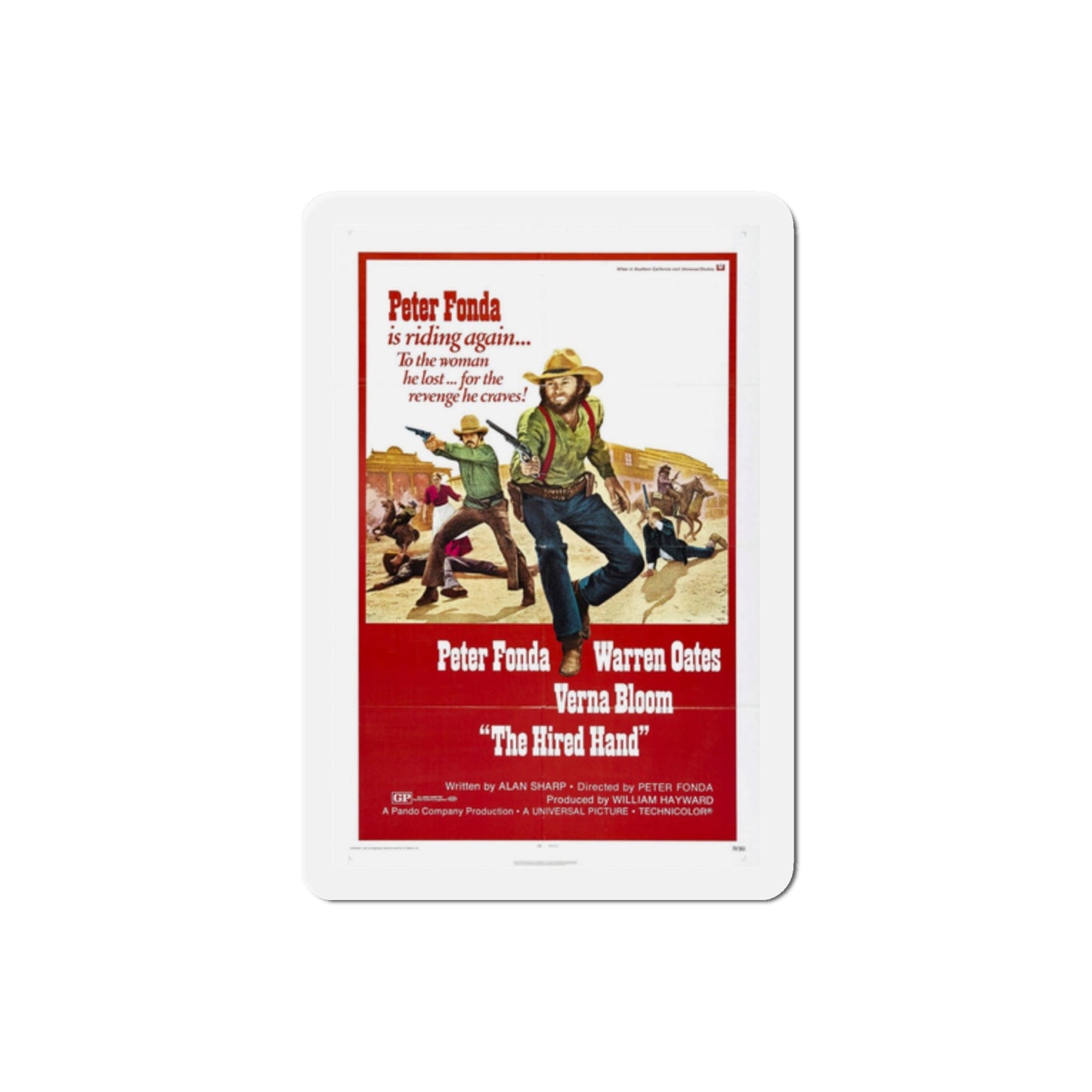 The Hired Hand 1971 Movie Poster Die-Cut Magnet-2" x 2"-The Sticker Space