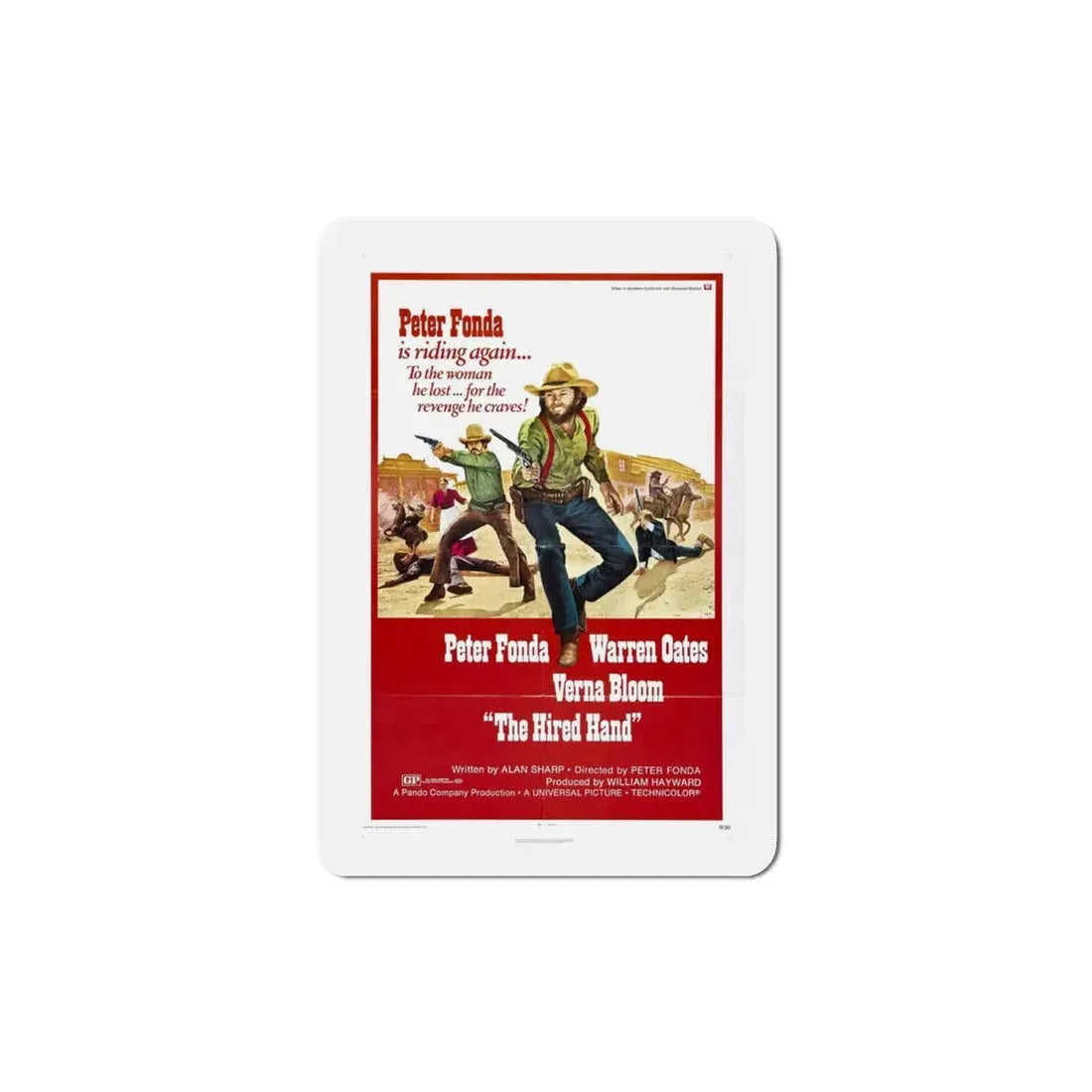 The Hired Hand 1971 Movie Poster Refrigerator Magnet 4 Inch - The Sticker Space