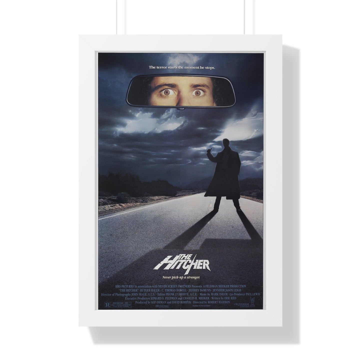 THE HITCHER 1986 - Framed Movie Poster-16″ x 24″-The Sticker Space