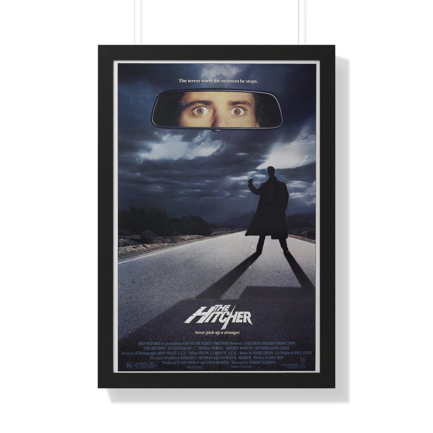 THE HITCHER 1986 - Framed Movie Poster-20" x 30"-The Sticker Space