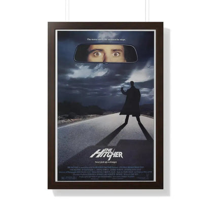 THE HITCHER 1986 - Framed Movie Poster 20" x 30" Walnut - The Sticker Space