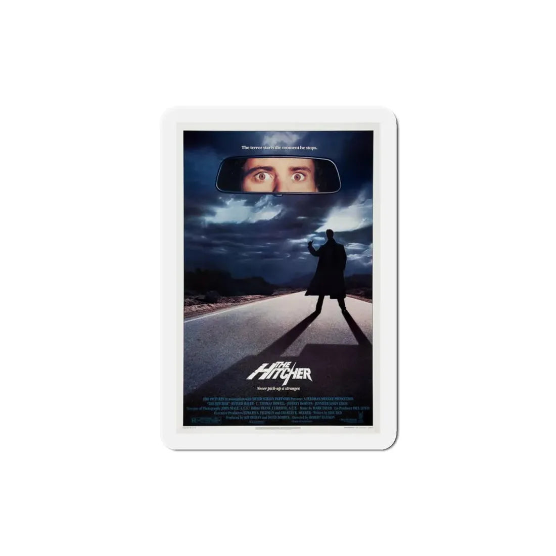 The Hitcher 1986 Movie Poster Refrigerator Magnet 3 Inch - The Sticker Space