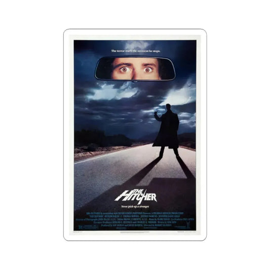 The Hitcher 1986 Movie Poster - STICKER Vinyl Kiss-Cut Decal 2 Inch White - The Sticker Space