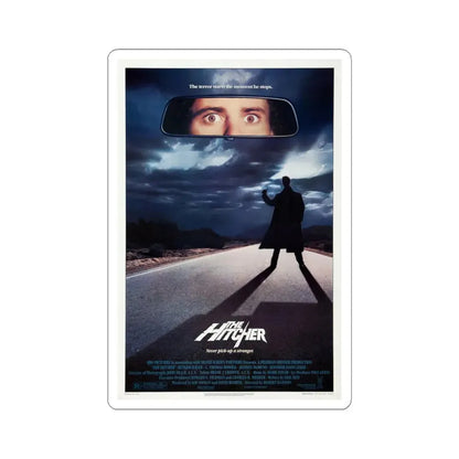 The Hitcher 1986 Movie Poster - STICKER Vinyl Kiss-Cut Decal 6 Inch White - The Sticker Space