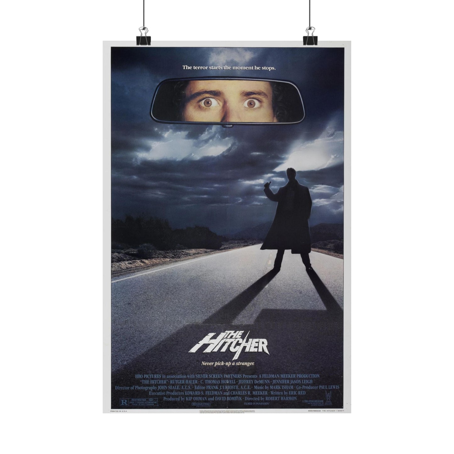 THE HITCHER 1986 - Paper Movie Poster-12″ x 18″-The Sticker Space