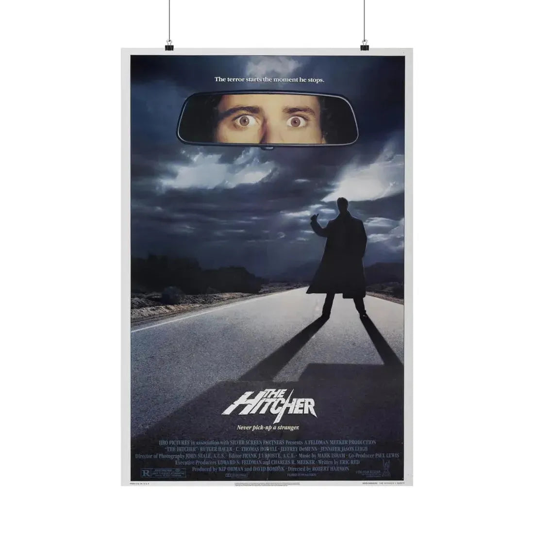 THE HITCHER 1986 - Paper Movie Poster 24″ x 36″ Matte - The Sticker Space
