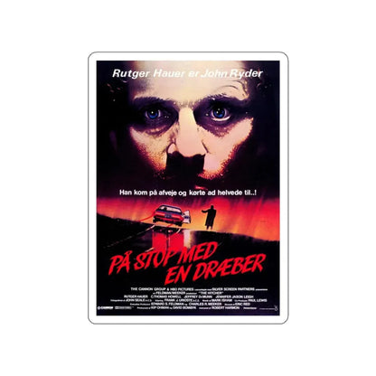 THE HITCHER (DANISH) 1986 Movie Poster STICKER Vinyl Die-Cut Decal 5 Inch - The Sticker Space