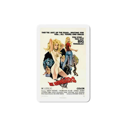 The Hitchhikers 1972 Movie Poster Refrigerator Magnet 3 Inch - The Sticker Space