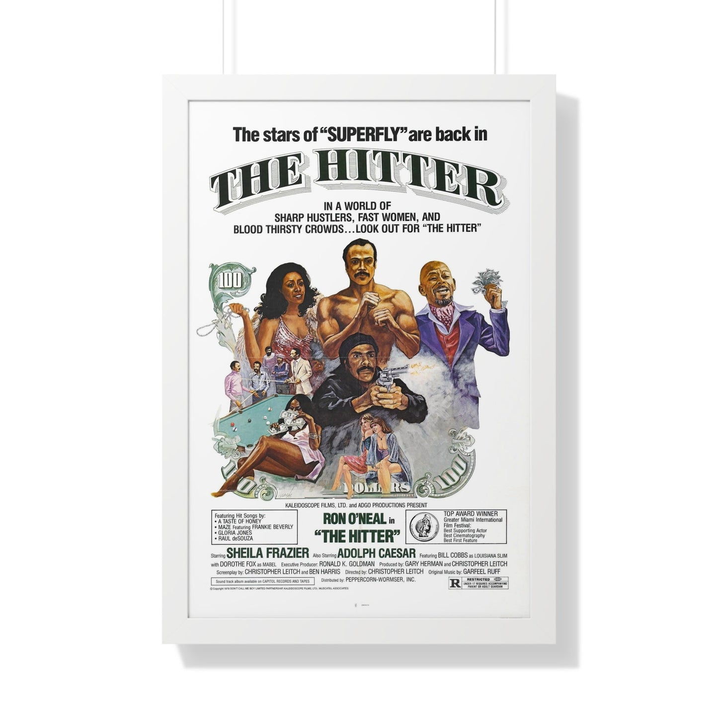 THE HITTER 1979 - Framed Movie Poster-20" x 30"-The Sticker Space