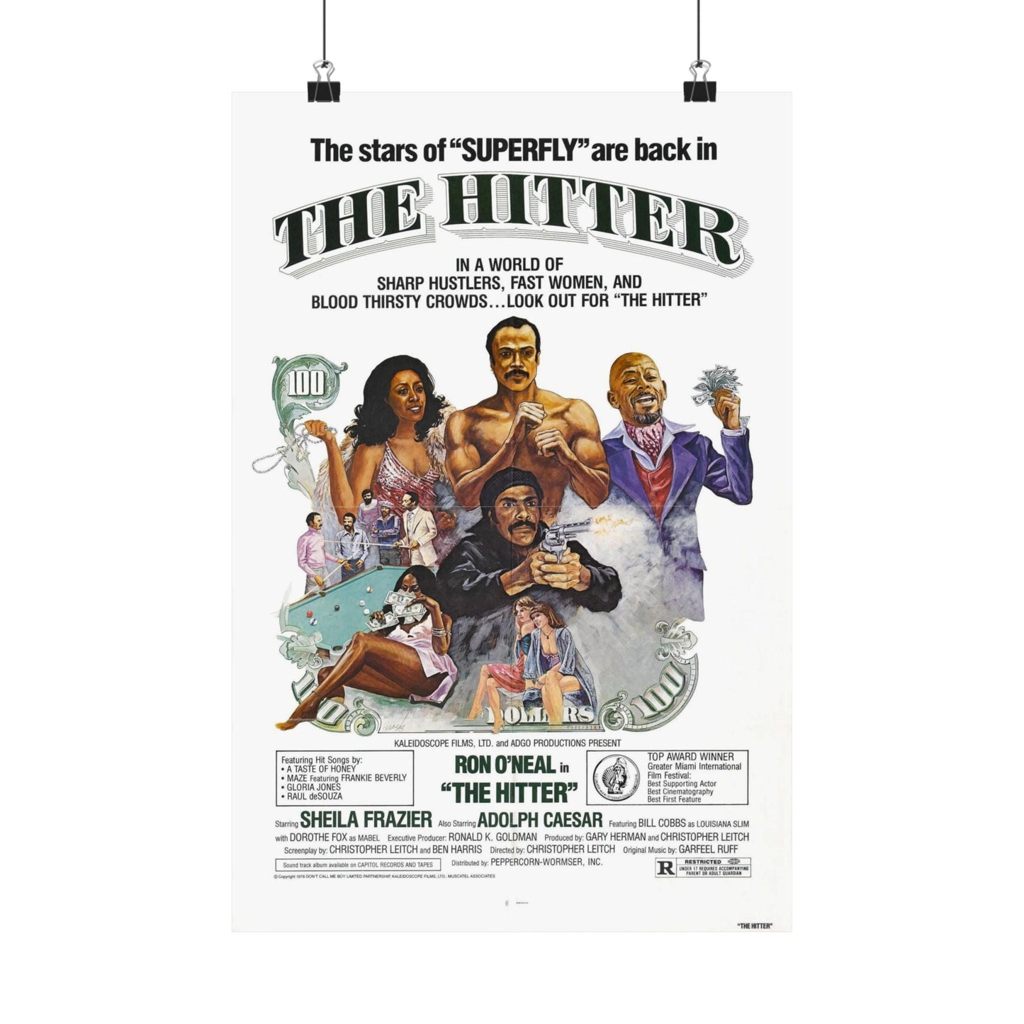 THE HITTER 1979 - Paper Movie Poster-12″ x 18″-The Sticker Space