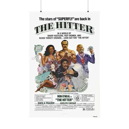 THE HITTER 1979 - Paper Movie Poster 36" x 54" Matte - The Sticker Space