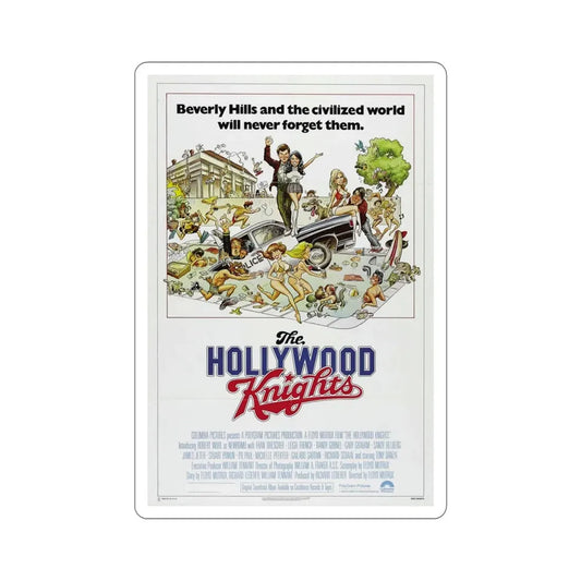 The Hollywood Knights 1980 Movie Poster STICKER Vinyl Die-Cut Decal 6 Inch - The Sticker Space