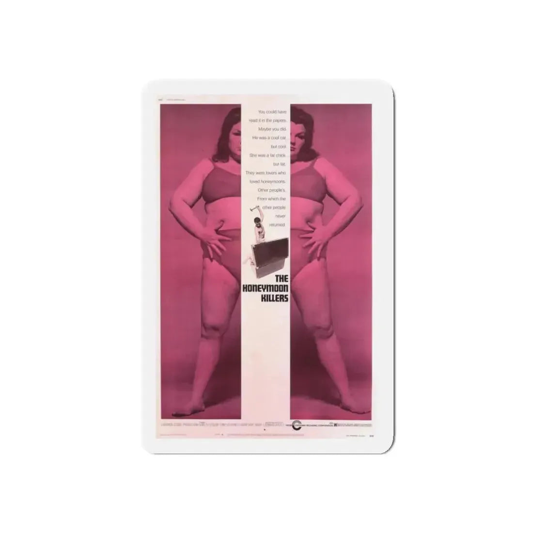 THE HONEYMOON KILLERS 1970 Movie Poster - Refrigerator Magnet 3 Inch Die-Cut - The Sticker Space