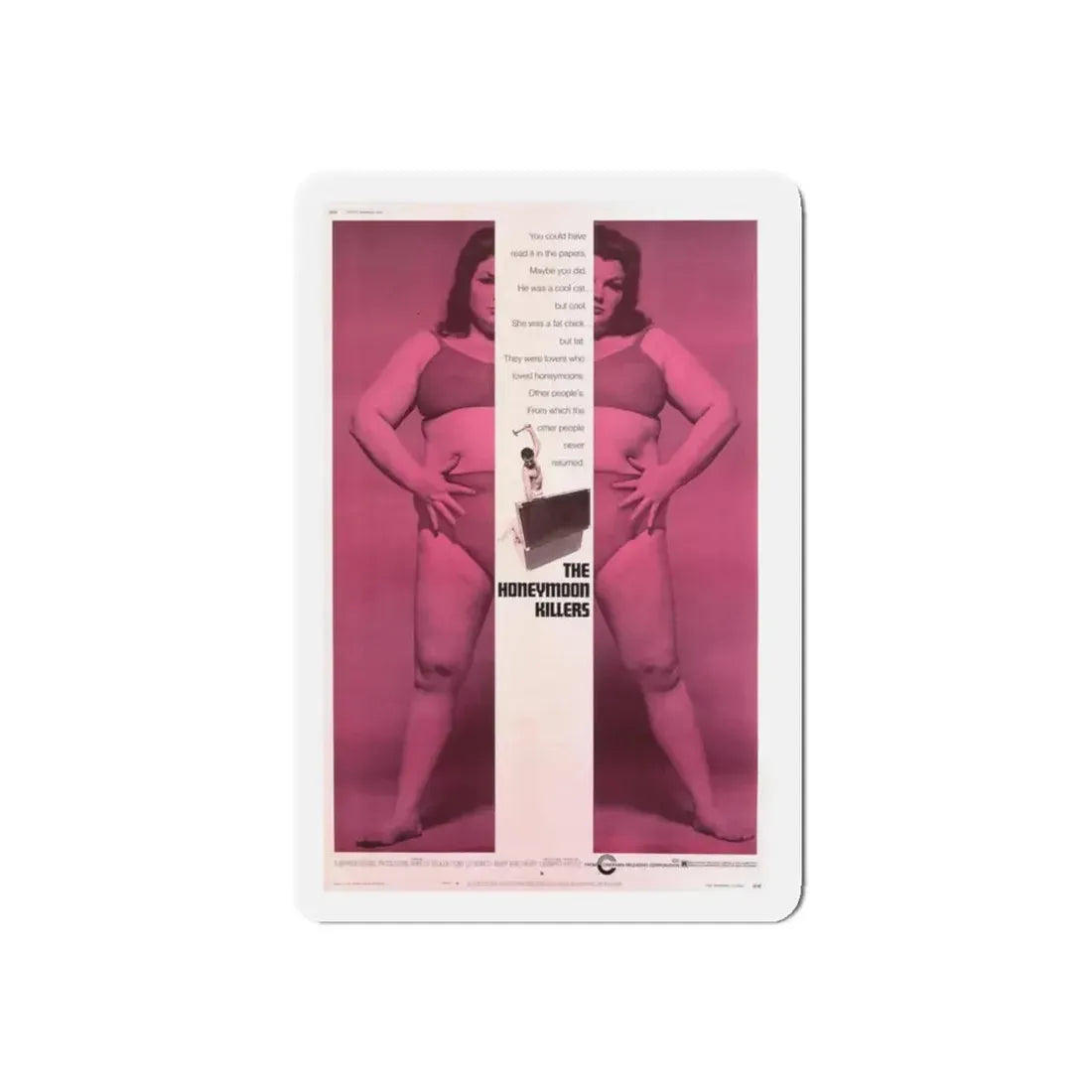 THE HONEYMOON KILLERS 1970 Movie Poster - Refrigerator Magnet 4 Inch Die-Cut - The Sticker Space