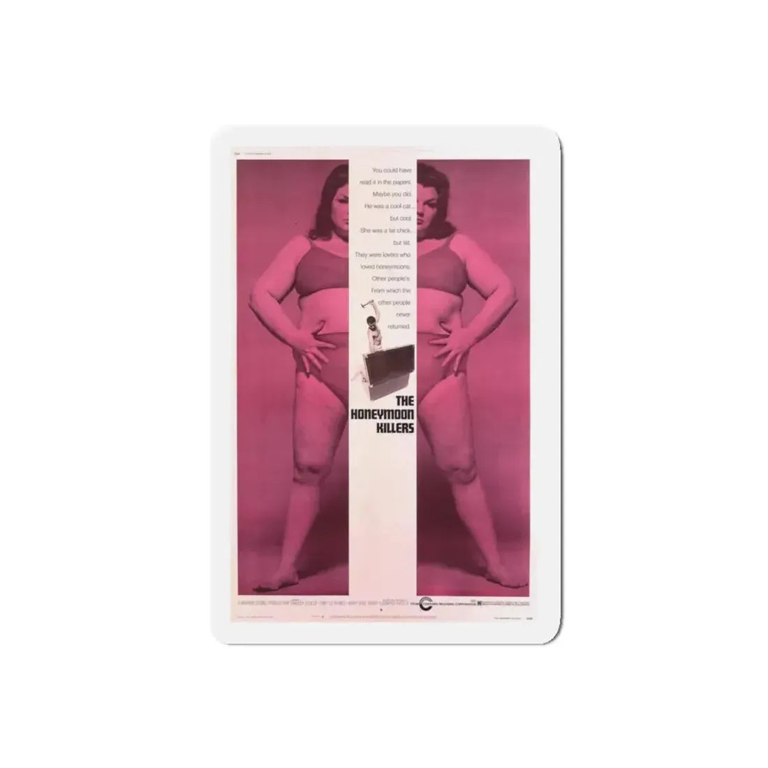 THE HONEYMOON KILLERS 1970 Movie Poster - Refrigerator Magnet 5 Inch Die-Cut - The Sticker Space