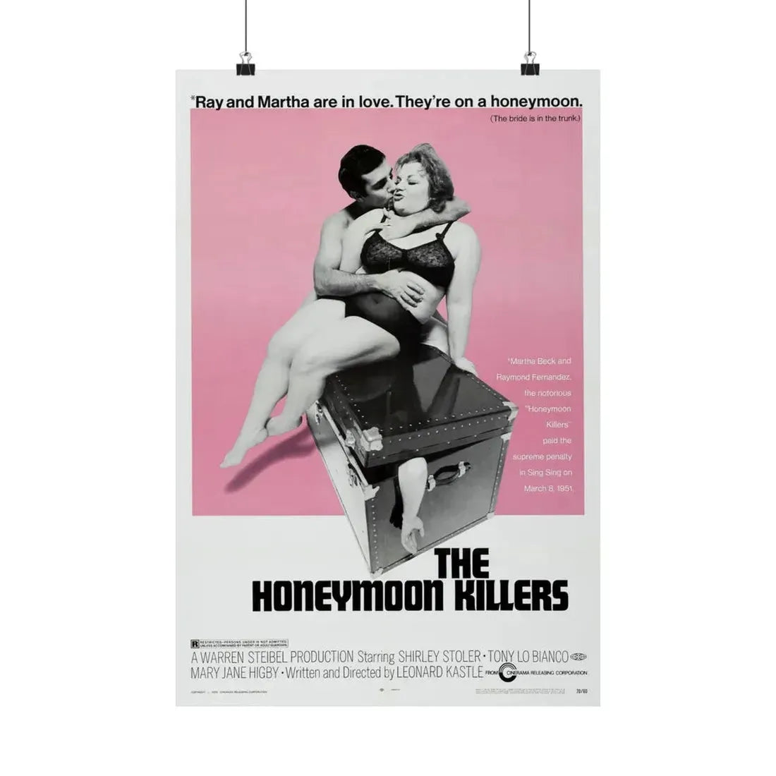 THE HONEYMOON KILLERS (2) 1970 - Paper Movie Poster 16″ x 24″ Matte - The Sticker Space
