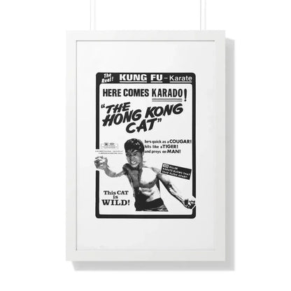 THE HONG KONG CAT 1973 - Framed Movie Poster 20" x 30" White - The Sticker Space