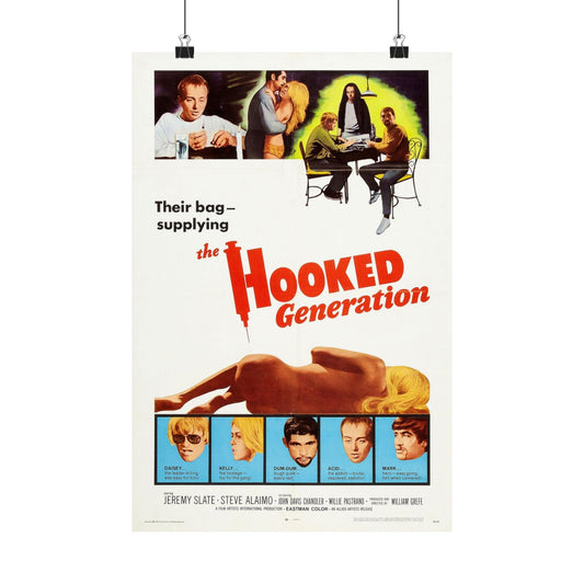 THE HOOKED GENERATION 1968 - Paper Movie Poster-12″ x 18″-The Sticker Space