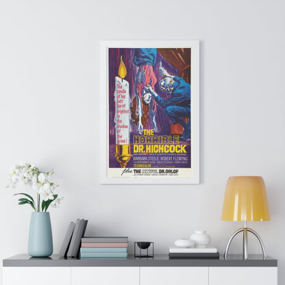 THE HORRIBLE DR HICHCOCK + THE AWFUL DR ORLOFF 1962 - Framed Movie Poster-The Sticker Space