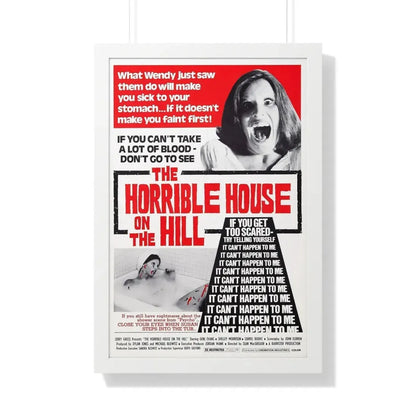 THE HORRIBLE HOUSE ON THE HILL (DEVIL TIMES FIVE) 1976 - Framed Movie Poster 20" x 30" White - The Sticker Space