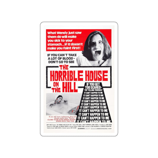 THE HORRIBLE HOUSE ON THE HILL (DEVIL TIMES FIVE) 1976 Movie Poster STICKER Vinyl Die-Cut Decal-White-The Sticker Space
