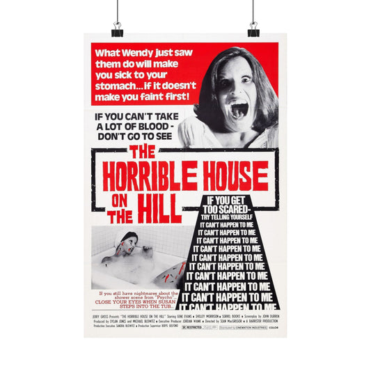 THE HORRIBLE HOUSE ON THE HILL (DEVIL TIMES FIVE) 1976 - Paper Movie Poster-12″ x 18″-The Sticker Space