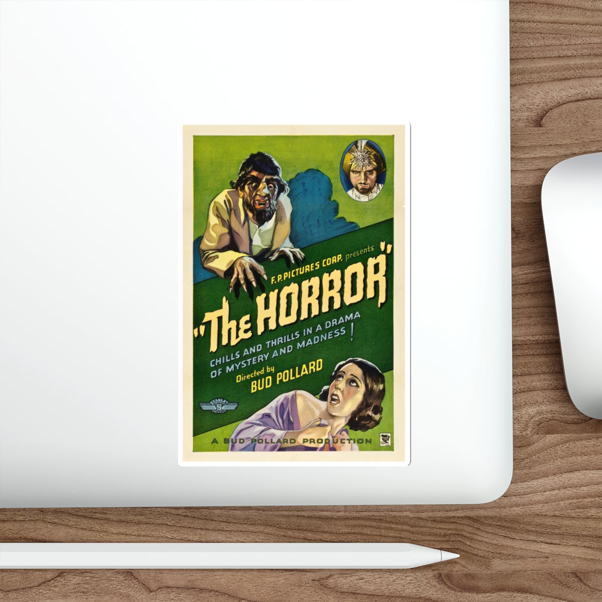 THE HORROR 1932 Movie Poster STICKER Vinyl Die-Cut Decal-The Sticker Space