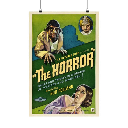 THE HORROR 1932 - Paper Movie Poster 16″ x 24″ Matte - The Sticker Space