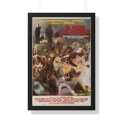 THE HORROR SHOW 1979 - Framed Movie Poster 20" x 30" Black - The Sticker Space