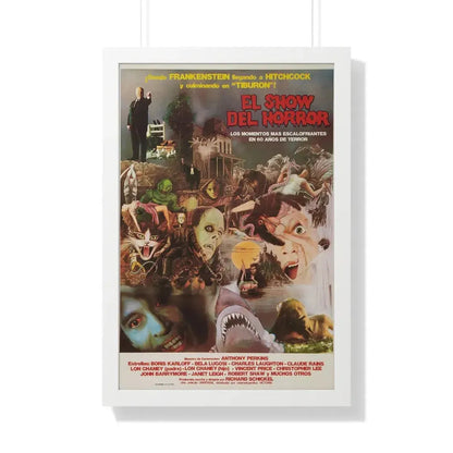 THE HORROR SHOW 1979 - Framed Movie Poster 20" x 30" White - The Sticker Space