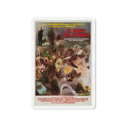 THE HORROR SHOW 1979 Movie Poster - Refrigerator Magnet 2 Inch Die-Cut - The Sticker Space