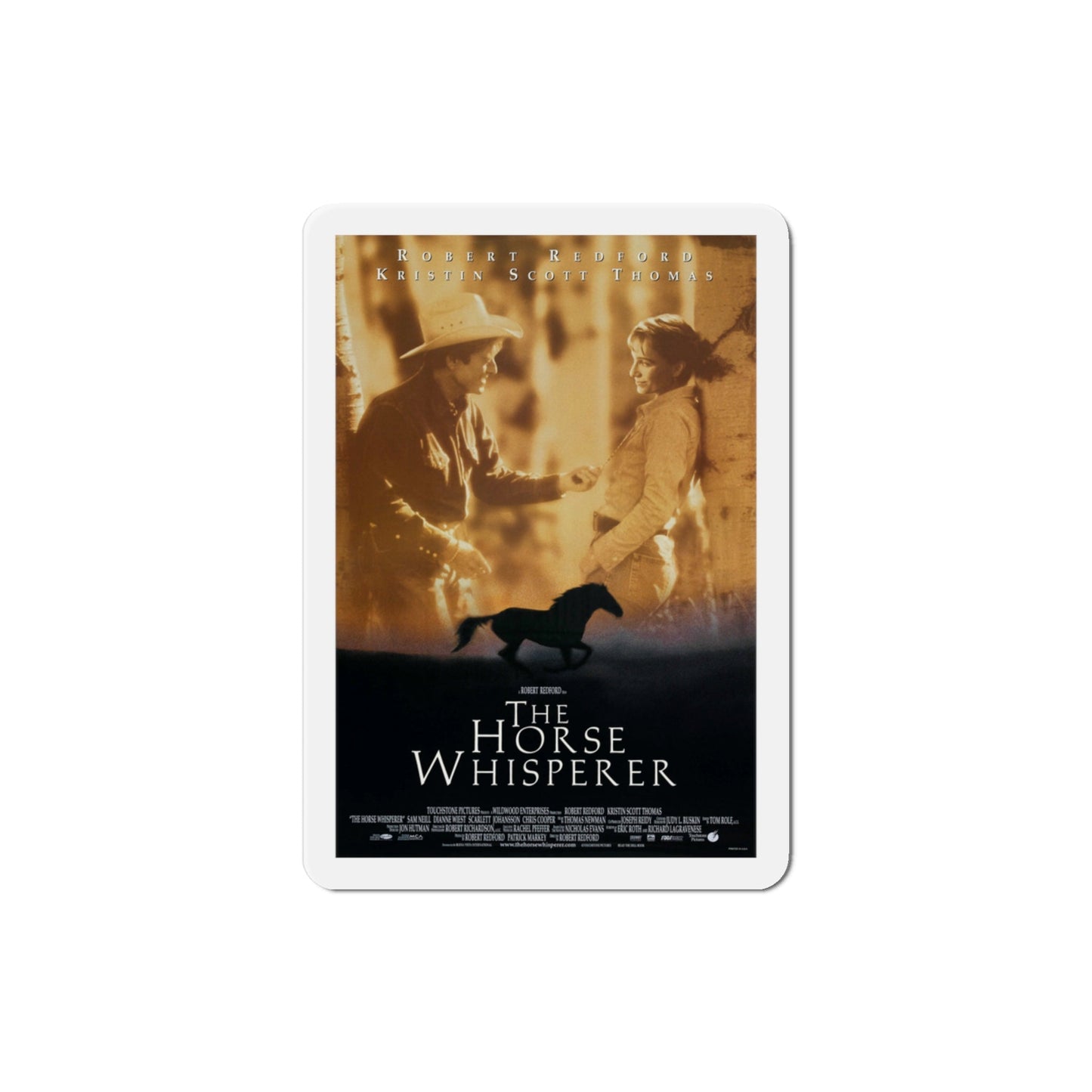 The Horse Whisperer 1998 Movie Poster Die-Cut Magnet-3" x 3"-The Sticker Space