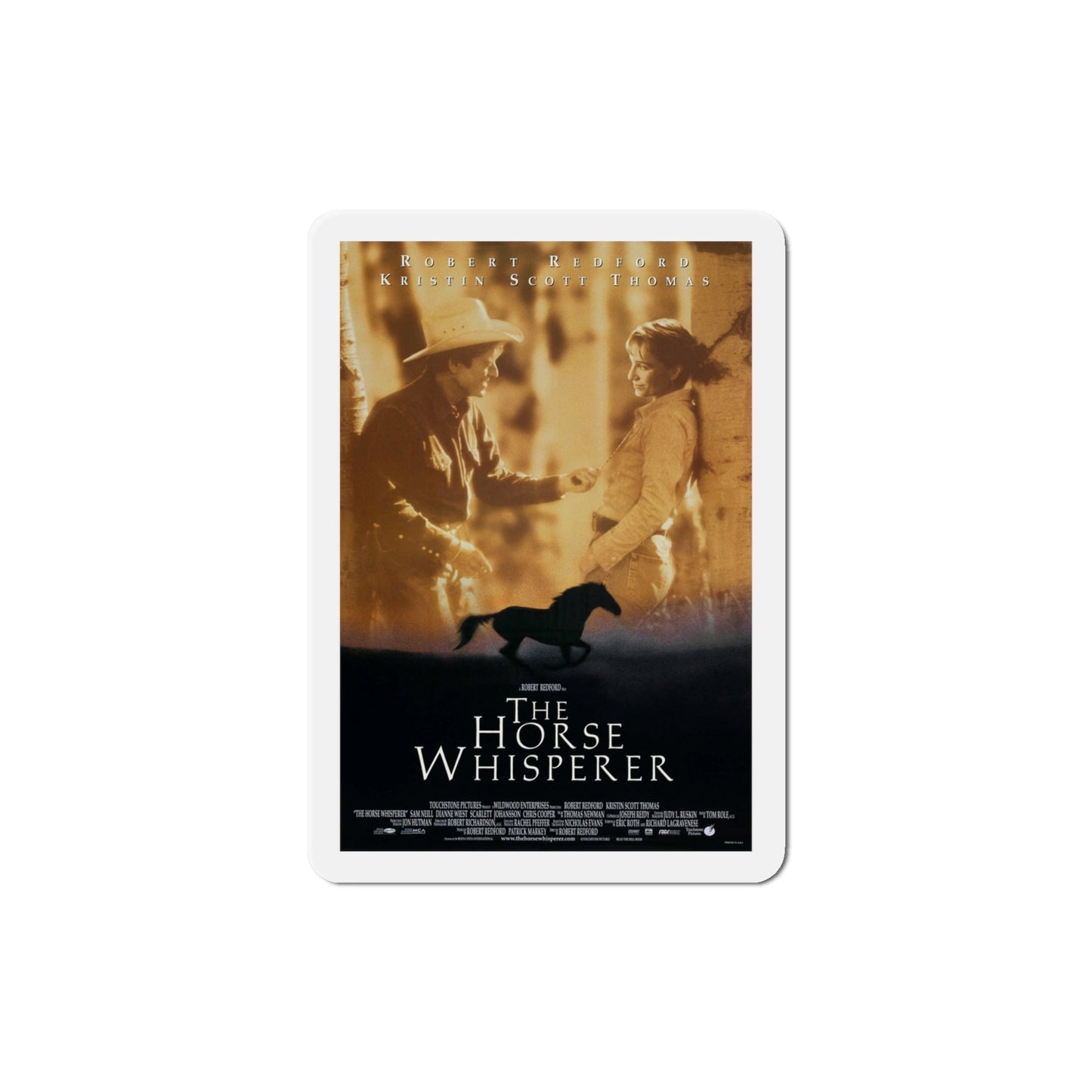 The Horse Whisperer 1998 Movie Poster Die-Cut Magnet-4" x 4"-The Sticker Space