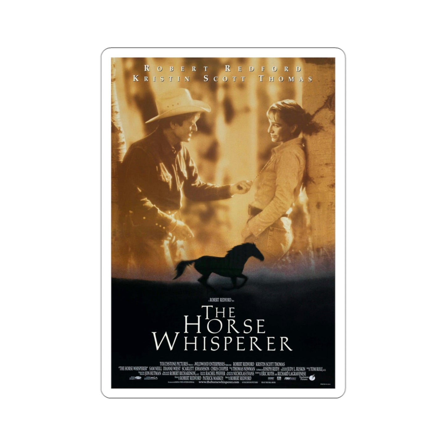 The Horse Whisperer 1998 Movie Poster STICKER Vinyl Die-Cut Decal-3 Inch-The Sticker Space